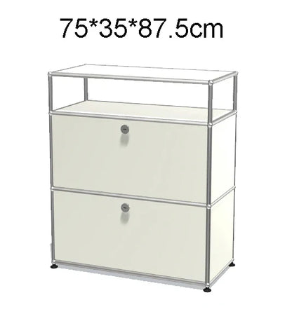 Module Furniture  Storage Modular DIY Shelf Sideboard Customized Size Night Stand Cabinet Stainless Steel Home Use