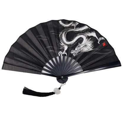 With Tassel Art Craft Style Foldable Hand Fan Portable Folding Fan Wedding Party Photo Props Guest Gifts Home Decor Craft
