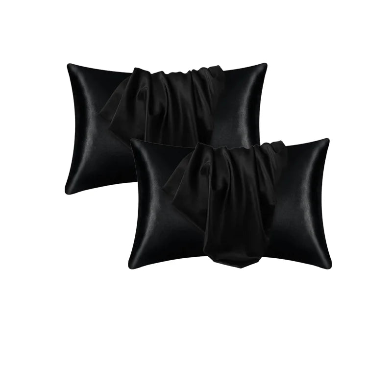 Pillowcase Silk Pillow Cover Silky Satin Hair Beauty Pillow case Comfortable Pillow Case Home Decor wholeStandard/Queen 1PC