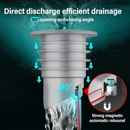 70-75mm Silicone Drains Kitchen Sink Plug Sewer Pipe Sealing Ring Water Plug Floor Drain Shower Stopper Bathroom Accessories