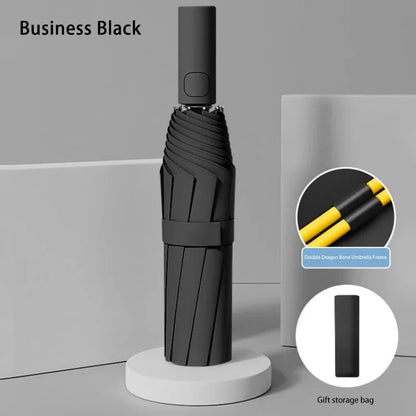 24 Bone Folding Umbrella Fully Automatic Double Bone SPF 50 UV Protection Rain Resistance Strong Wind Resitance Umbrella