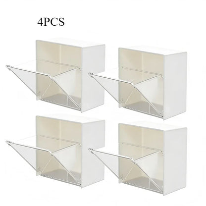 Household Supplies Plastic Wall Shelf Bathroom Organizer Makeup Cotton Swabs Makeup Case for Small Things Storage Jewelry Boxes