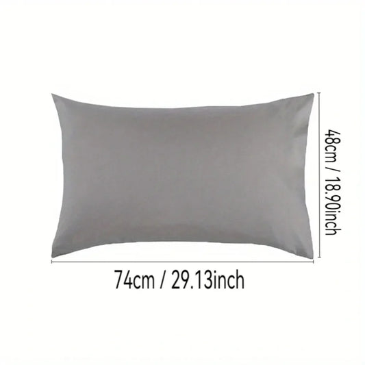 1pc 100% Cotton brushed Color block Pillowcases , Super Soft and Cozy, Wrinkle, Fade, Resistant with Envelope Closure