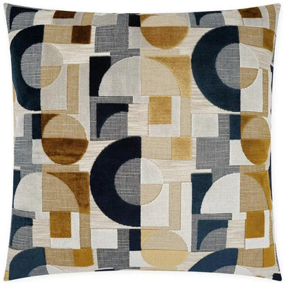 Sandusky Geometric Navy Gold Large Throw Pillow Insert