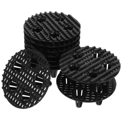 10pcs Durable Plastic Pot Feet Insect Net Anti Skid Elevator Stand for Flower Pots Gardening Plant Container Patio Deck