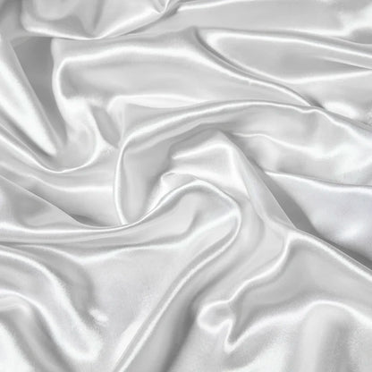 Solid Satin Fitted Sheet - No Pillowcase Ultra Soft & Wrinkle Resistant Bed Cover for Mattress Deep Pocket Design