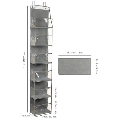 1pc 4 /6Layer Over The Door Hanging Organizer Cosmetics Wall Hanging Storage Organizerfor Nursery Bathroom Closet Bedroom Dorm