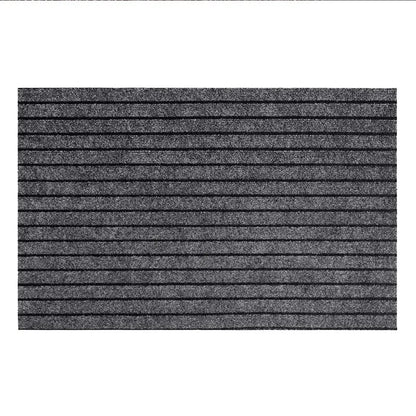 Modern Minimalist Square Floor Mat - Durable, Stain/Fade Resistant, Non-Slip Rubber Backing, Machine Washable for Indoor/Outdoor