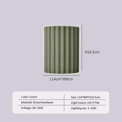 Macaron LED Wall Lamp Resin Home Decor Fixtures Wall Light Luxury Home Decor Wall Sconce For Living Room Bedside Hallway Lamp