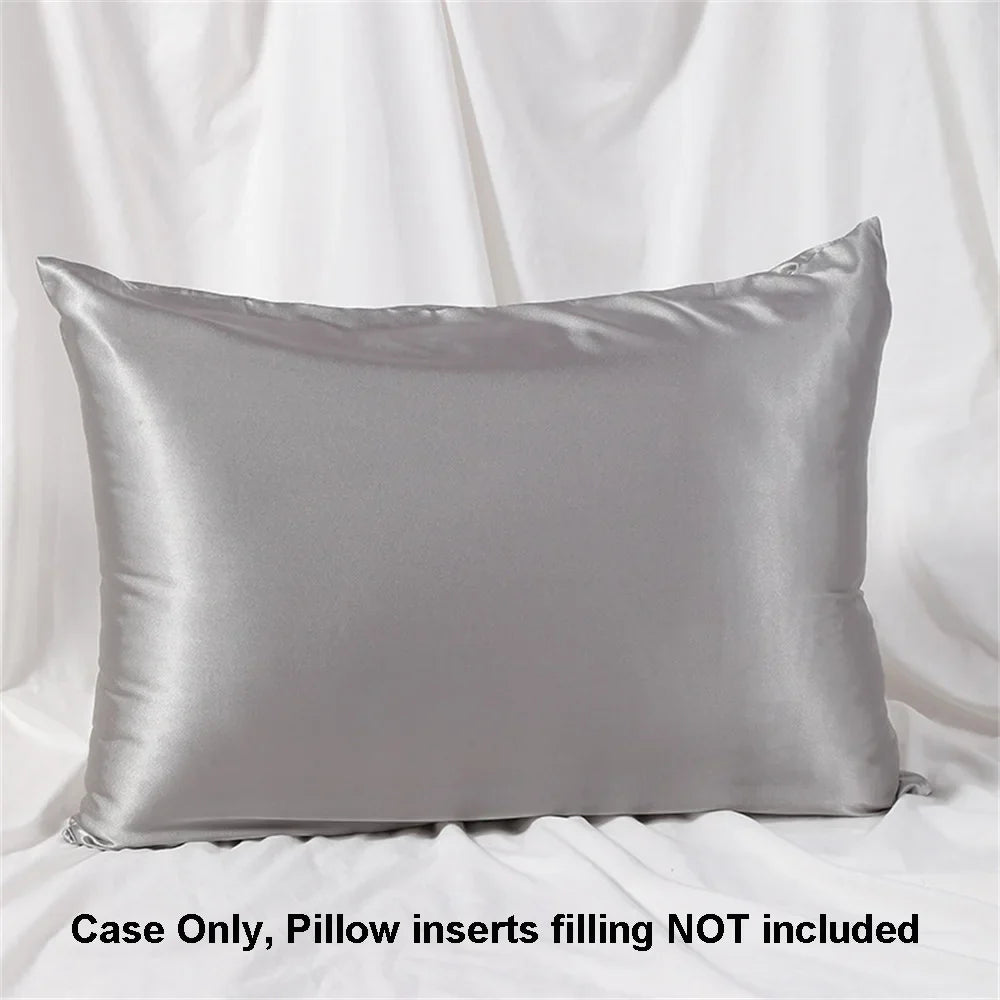 1pc Satin Pillowcase for Skin and Hair, Satin Pillow Cases Set of 1 Soft Breathable Smooth Cooling Pillow Covers for Sleeping