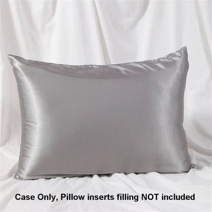 1pc Satin Pillowcase for Skin and Hair, Satin Pillow Cases Set of 1 Soft Breathable Smooth Cooling Pillow Covers for Sleeping