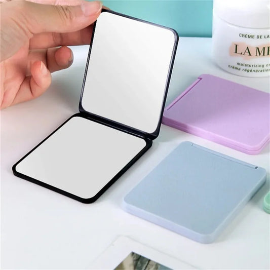 Mirror Foldable Makeup Mirror Portable Double-Sided Mirror Student Dormitory Desktop Small Gift Mini Pocket Mirror  Home Decor
