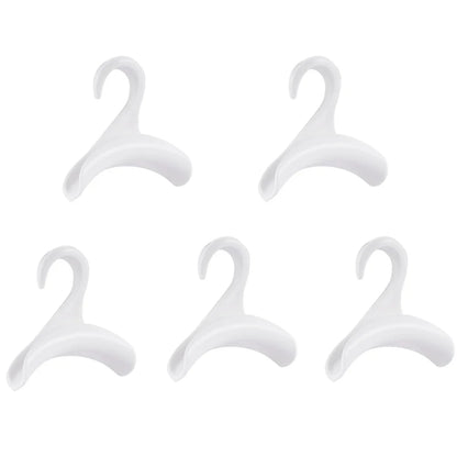 5pcs/set Arch Coat Rack Hook Bag Holder PP Material for Home Closet Storage Hat Scarf Shawl Purse Handbag Organizer Hooks
