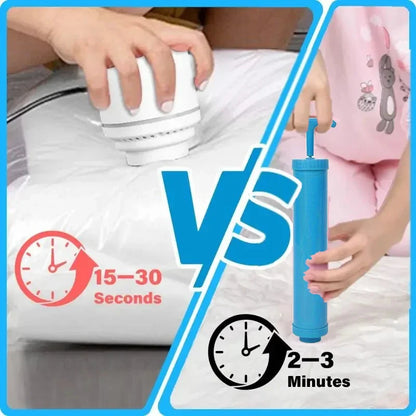 5Pcs Vacuum Storage Bags or 1Pcs Pump, Vacuum Seal Bag Space Saving Bags for Comforters Clothes Pillow Bedding Blanket Storage