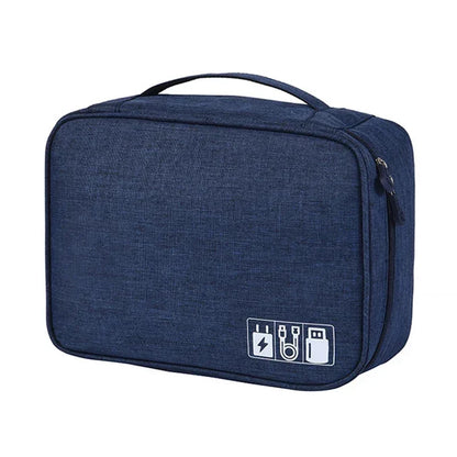 Multi-functional Large Capacity Waterproof Digital Electronic Organizer USB Data Line Charger Plug Headphone Travel Storage Bag