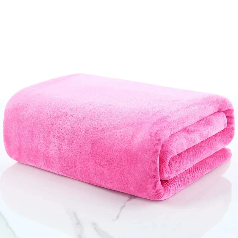 A big towel Beauty salon adult thickening large bath towels that soft absorb water do not shed hair multi-purpose micrmicrofiber