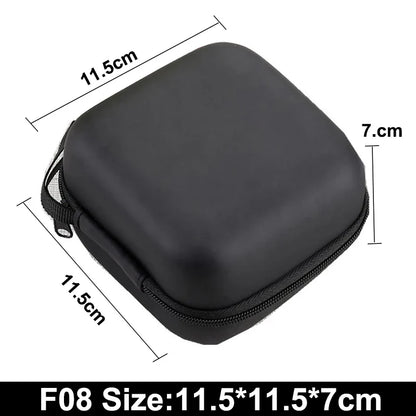 Earphone Data Storage Bag Oval Square Rectangle Cable Organizer Bags Mini Zipper Pouch Tech Gadgets Portable Charger U Disk Case