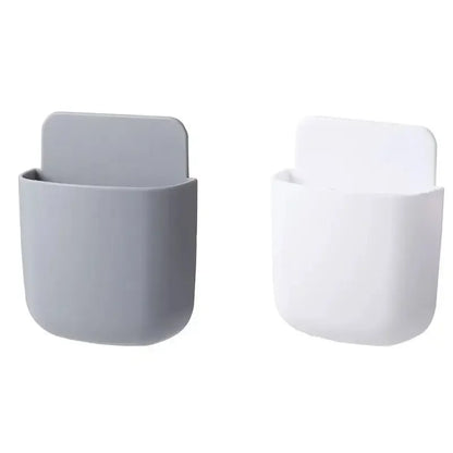 1/2Pcs Wall Mounted Storage Box Household Living Room Conditioner Remote Control Bedside Phone Storage Holder Organizer Shelf