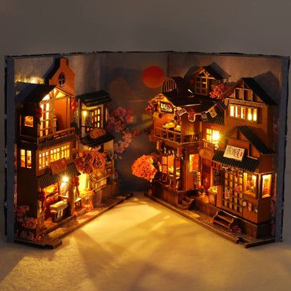 1pc,DIY Book Nook Kit,Assembly Model Kit,Bookshelf Decor,Home Decor Micro Model,The perfect gift for teenagers and adults