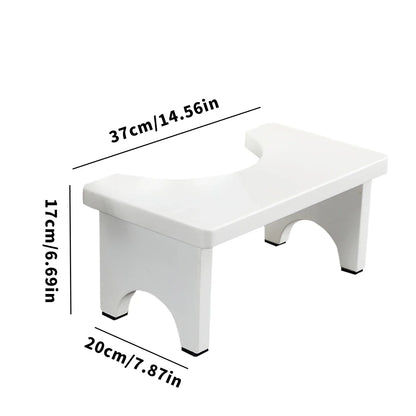 Sturdy Portable Bamboo Toilet Squat Stool for Adults,Wide and Stable,Bathroom Potty Stool,Easy to Use and Clean, Portable Design