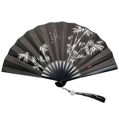 With Tassel Art Craft Style Foldable Hand Fan Portable Folding Fan Wedding Party Photo Props Guest Gifts Home Decor Craft
