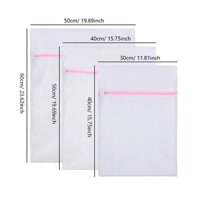 3Pcs/Set Bra Underwear Products Zippered Mesh Laundry Bags Baskets Household Cleaning Tools Accessories Laundry Care