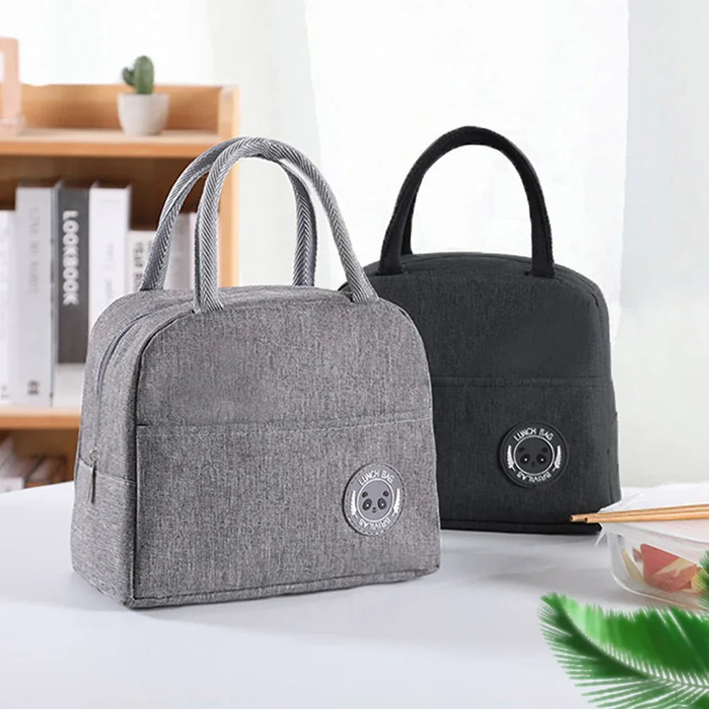 Cation Series Tropical Waterproof Insulation Lunch Box Bag Hand-Held Bento Bag with Thickened Ice Pack for Wholesale