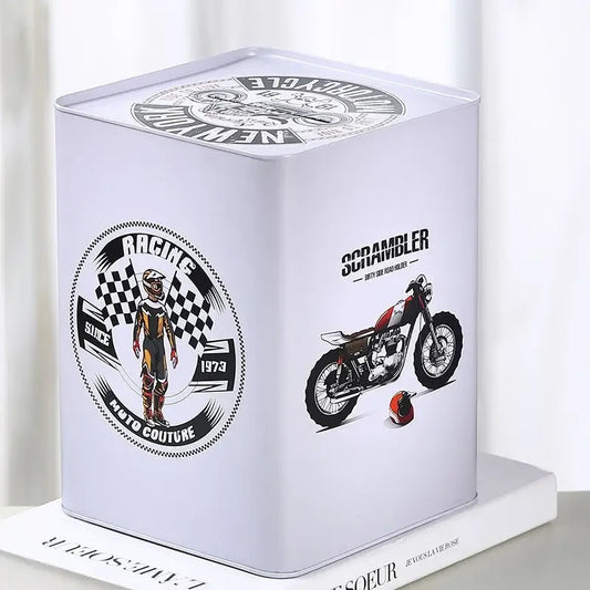 Oversized Vintage Money Boxes Large Capacity Graffiti Metal Piggy Bank Not Out Gift Home Decor Creative Ornaments Accessories