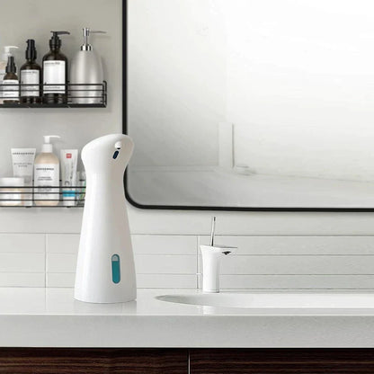 White Automatic Sensor Hand Soap Dispenser Smart Wash Handpiece High Quality ABS Waterproof for Bathroom