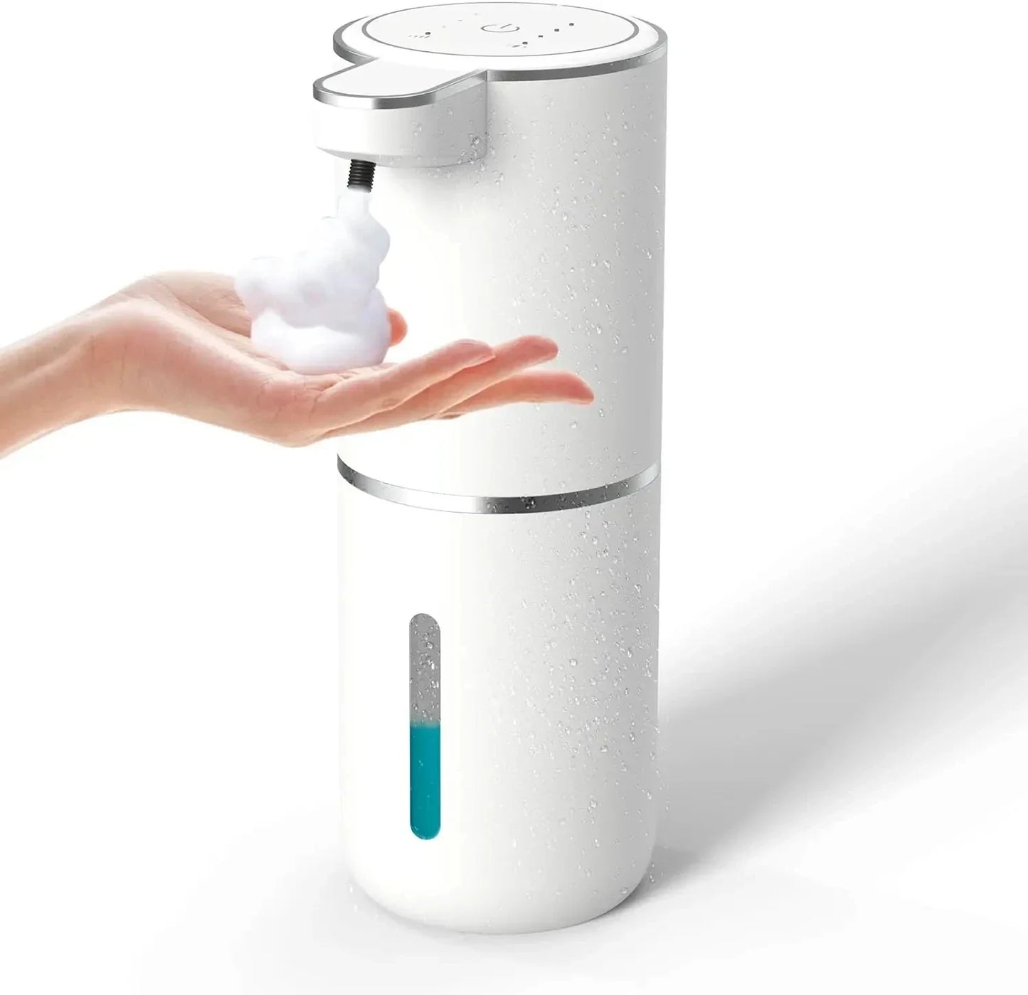 HOMEFISH Automatic Soap Dispenser Touchless Foaming Soap Dispenser 380ml USB Electric 4 Level Adjustable Foam Soap Dispenser
