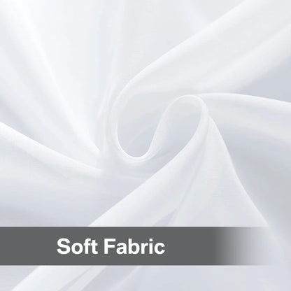 Shading Solid White Sheer Curtains for Living Room Decoration Window Curtains for Kitchen Modern Tulle Voile Organza Curtains