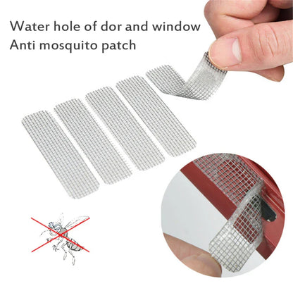 50/25/15pcs Window Screen Repair Stickers Tape Adhesive Anti Mosquito Door Mesh Patch Tape Broken Holes Repair Screen Wall Patch