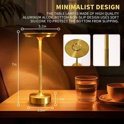Rechargeable Cordless Table Lamps Portable 6Hours 8Hours Battery Table Light 3000K 6000K LED Table Light