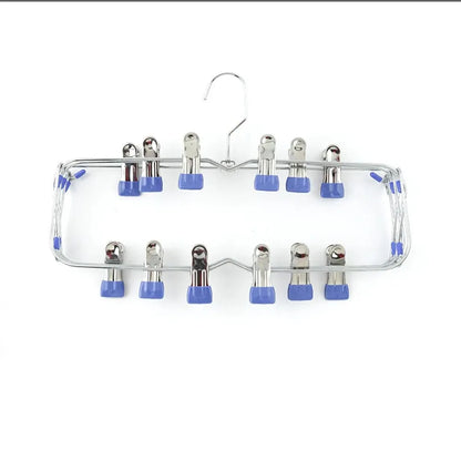 Multi Functional Folding Multi-Layer Pants Rack, Pants Hanger, Household Anti Slip And Seamless Wardrobe Storage Tool
