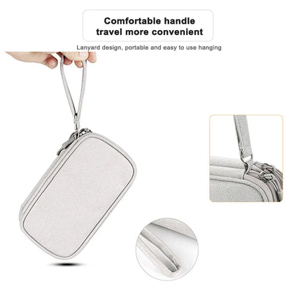 Waterproof Cable Storage Bag Digital Electronic Organizer Portable USB Data Line Charger Plug Storage Bag Travel Cable Organizer