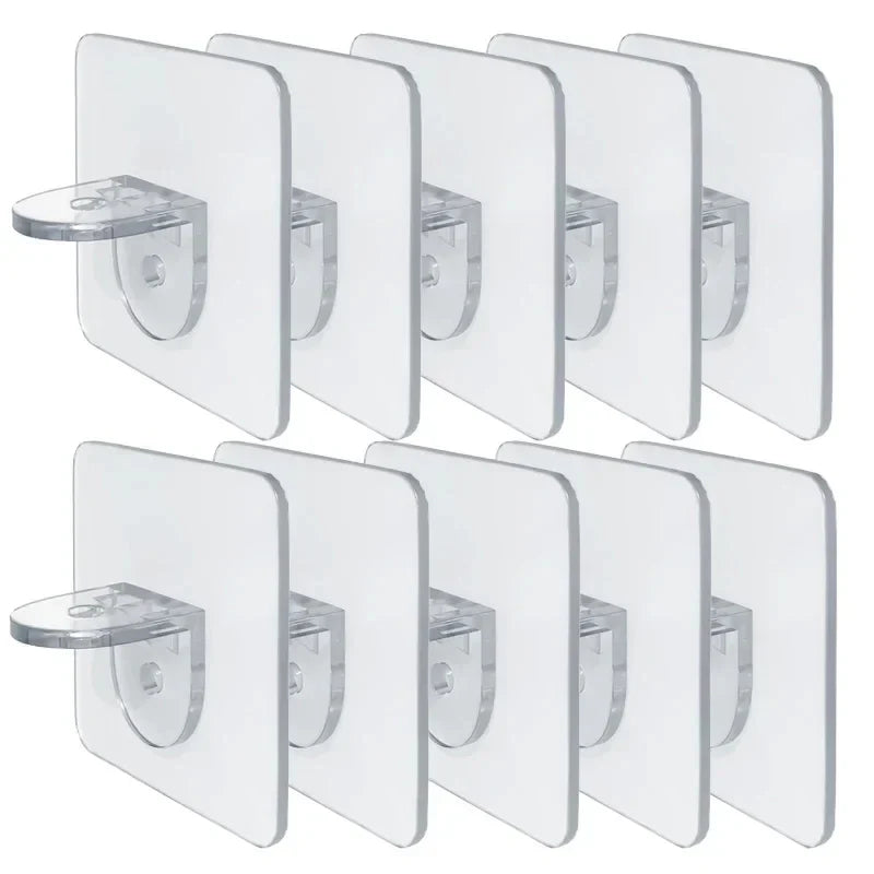 Shelf bracket adhesive nail self-adhesive wardrobe shelf bracket clip wall hanging bracket partition non punching strong bracket