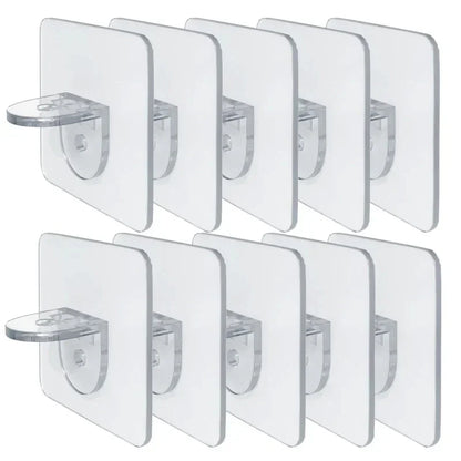 Shelf bracket adhesive nail self-adhesive wardrobe shelf bracket clip wall hanging bracket partition non punching strong bracket