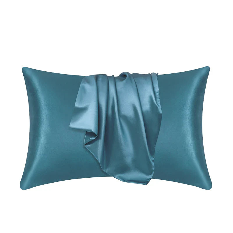 Pillowcase Silk Pillow Cover Silky Satin Hair Beauty Pillow case Comfortable Pillow Case Home Decor wholeStandard/Queen 1PC