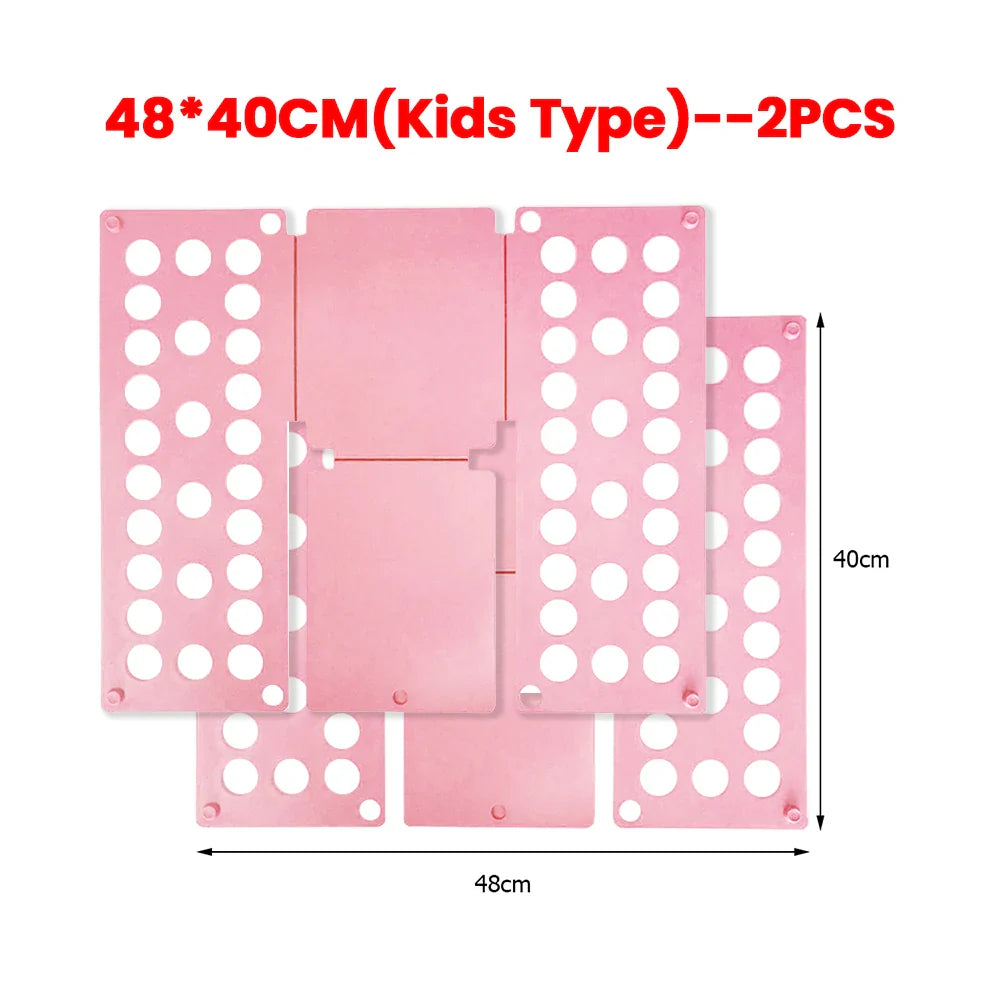 Plastic Folding Clothes Board Easy and Fast Kids Laundry Folder Folding Shirt Board Home Storage Tools for Quick Folding Clothes