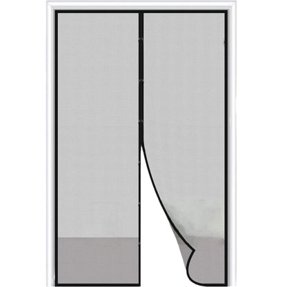 Magnetic Screen Door Curtain Anti Mosquito Insect Fly Bug Polyester Soft Door Curtain Easy Installation Auto-Close Door Mesh