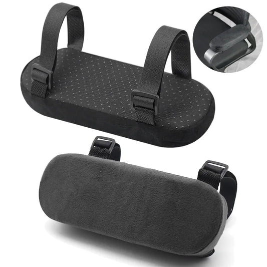 2Pcs Office Chair Parts Arm Pad Memory Foam Armrest Cover Cushion Pads For Home Office Chair Comfortable Elbow Pillow