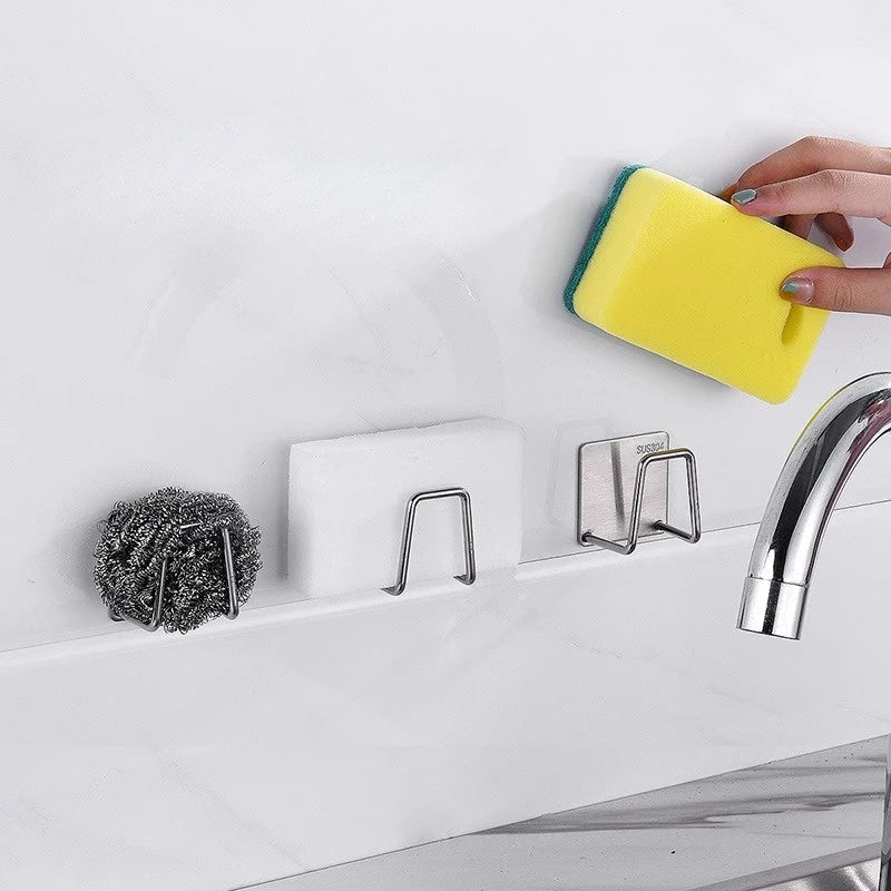 Household Kitchen Sink, Sponge Rack, Vegetable Board Storage Rack, Bathroom Cabinet, Basin Rack, Wall Without Punching Hooks