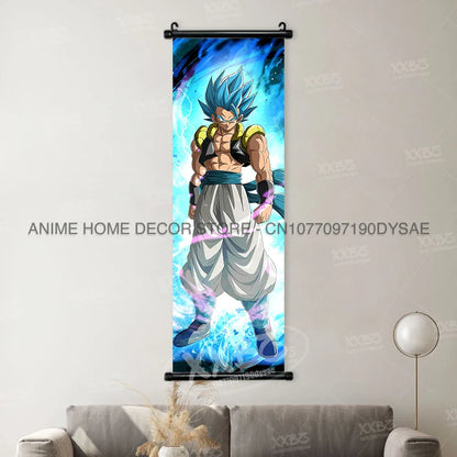 Dragon Ball Posters Anime Figures Wall Art Frieza Home Decor VegetaIII Scrolls Picture Goku Hanging Painting Son Gohan Wallpaper