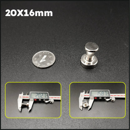 5/10/20 PCs Super Strong Neodymium Magnet Magnetic Pushpins Sucker Thumbtack Steel Magnet Push Pin for Refrigerator Whiteboard