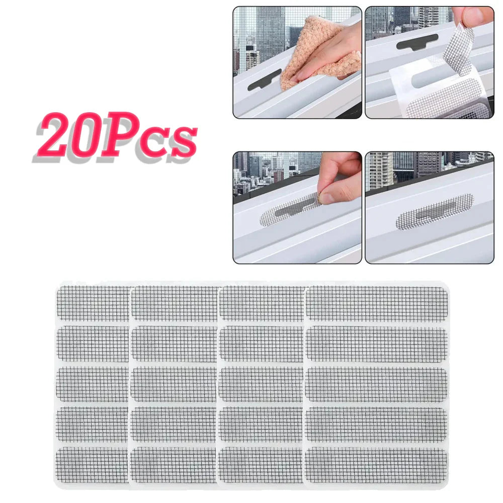 5/10/20Pcs Window Screen Repair Sticker Window Net Anti-mosquito Mesh Door Mosquito Netting Patch Repair Broken Hole Screen Net