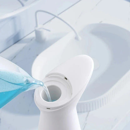 White Automatic Sensor Hand Soap Dispenser Smart Wash Handpiece High Quality ABS Waterproof for Bathroom