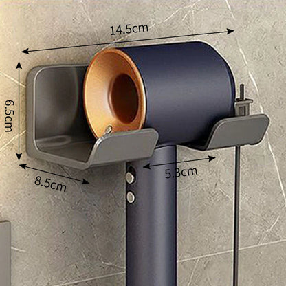 Hair Dryer Holder Wall Mounted Wall Dryer Cradle white black greyHairdryer Blow Dryer Organizer for Bathroom Bathroom Shelves