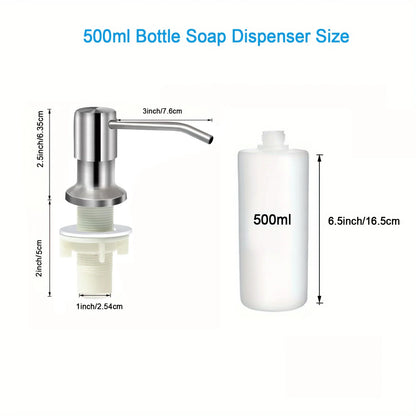 Soap Dispenser for Kitchen Sink, Built in Kichen Sink Soap Dispenser, Extension Tube Kit Or Bottle