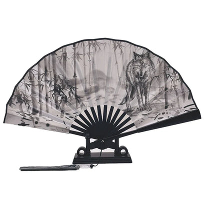 With Tassel Art Craft Style Foldable Hand Fan Portable Folding Fan Wedding Party Photo Props Guest Gifts Home Decor Craft