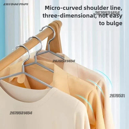 Garment Organizer Hangers Non Marking Clothes Hangers for Home Use Non Slip Drying Metal Thick Storage Bedrooms Wardrobes Adult